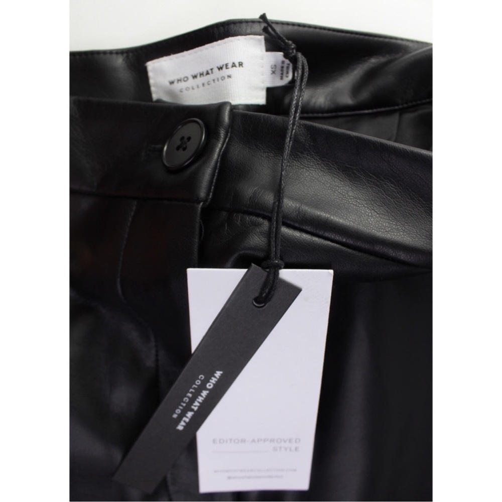 Who What Wear NWT Chreene Faux Vegan Leather Shorts - Picture 5 of 5